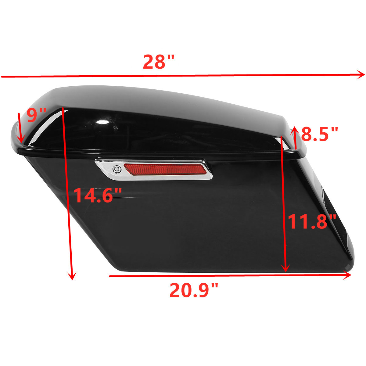 Hard Saddlebags Saddle Bags W/Conversion Brackets For Harley Softail Fatboy FLST