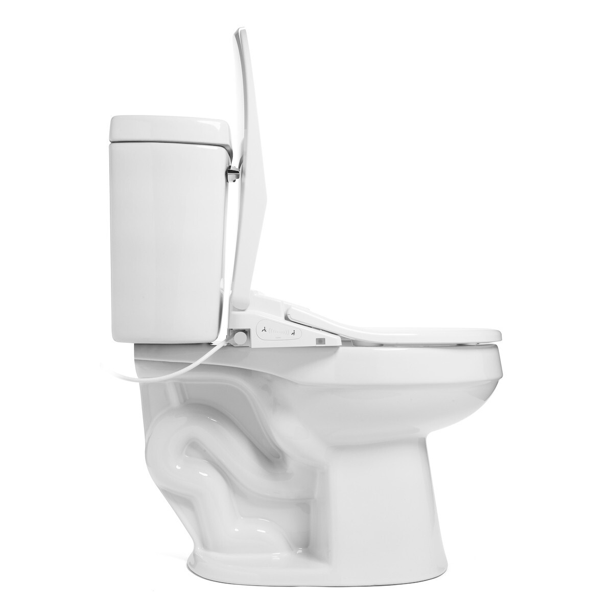 Brondell Thinline CL2200 Luxury Bidet Toilet Seat Remote ROUND White OB