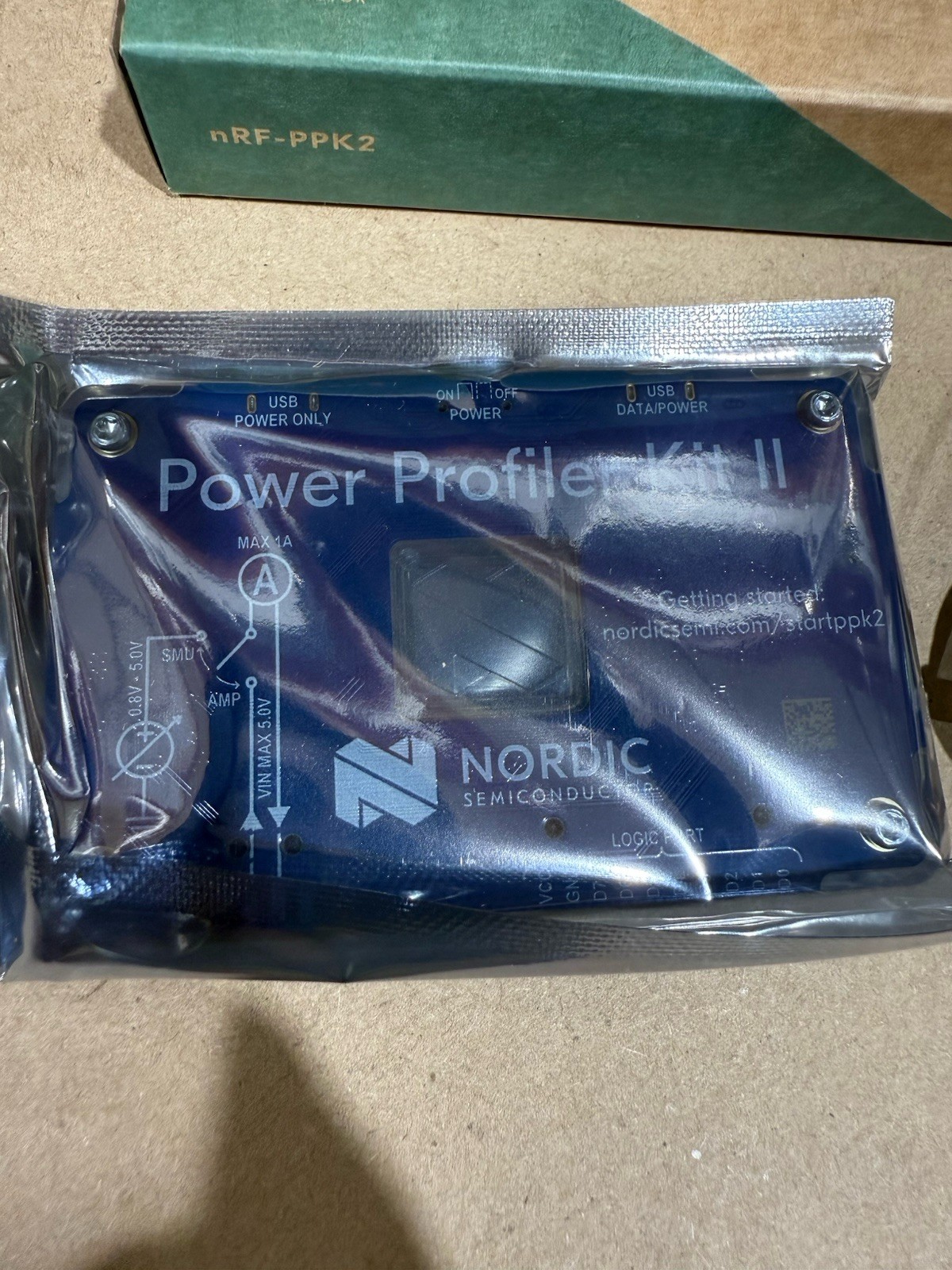New Nordic NRF-PPK2 Power Profiler Kit II current monitor