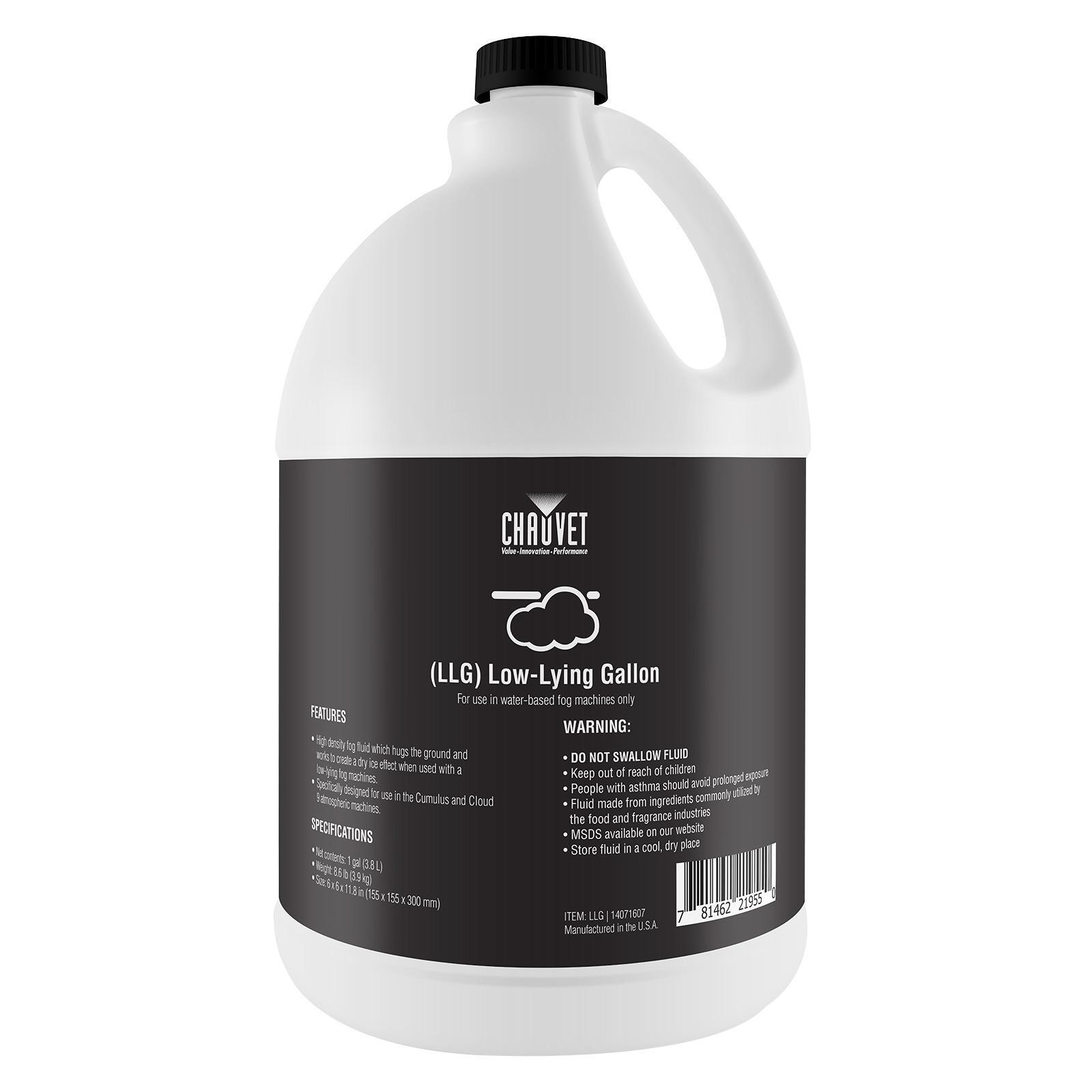 Chauvet DJ LLG Water Based Low Lying Fog Haze Machine Fluid 4 Gallon Pack