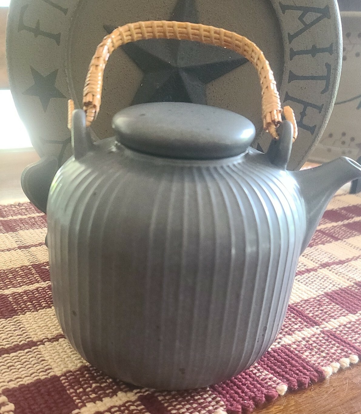 Artisanal Kitchen Supply ~ Soto ~ Teapot ~ Ash in Color ~ Stoneware