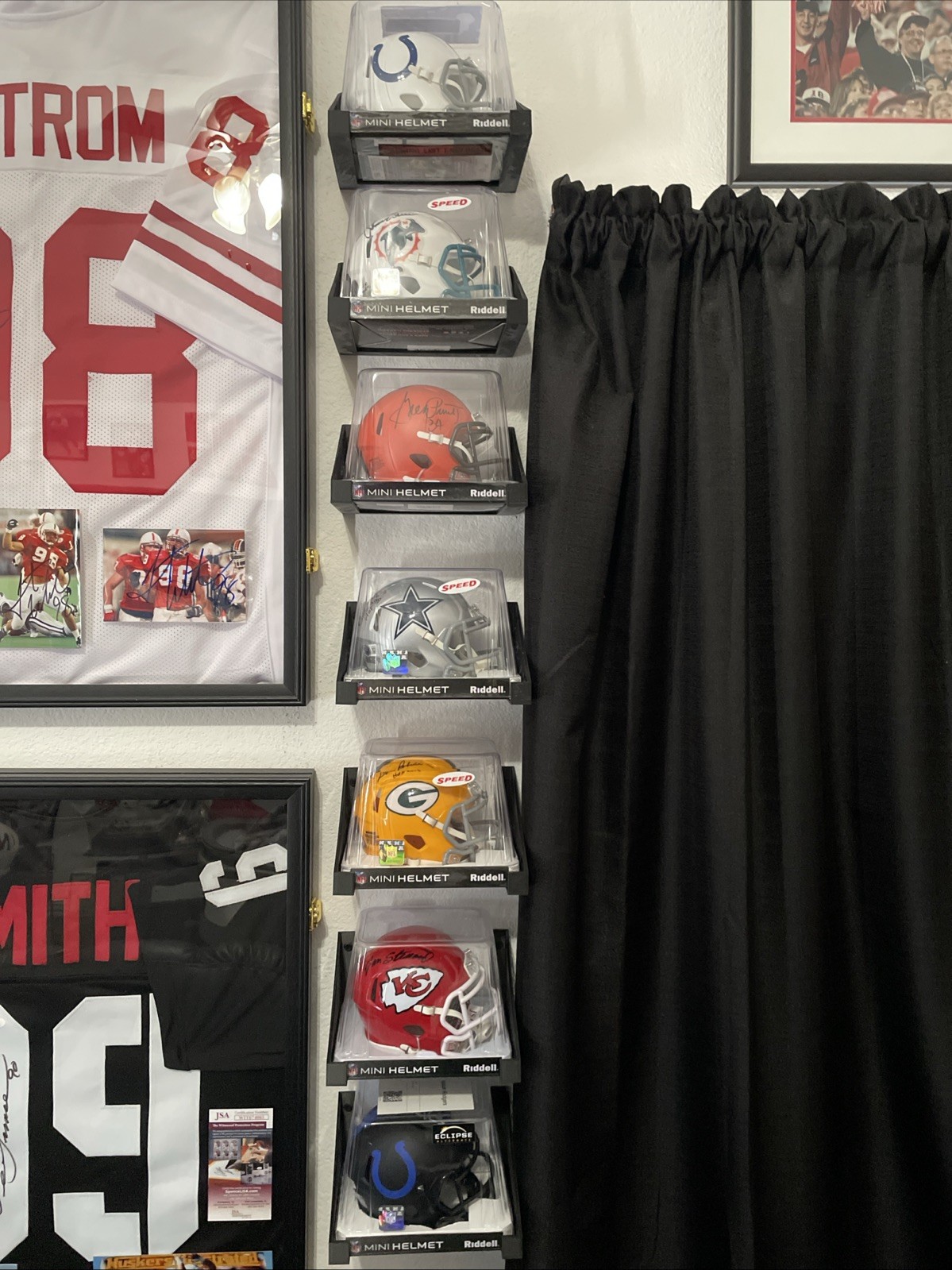 Mini Football Helmet Wall Display | 7.75” x 5.75” x 4” | Fits Original Packaging