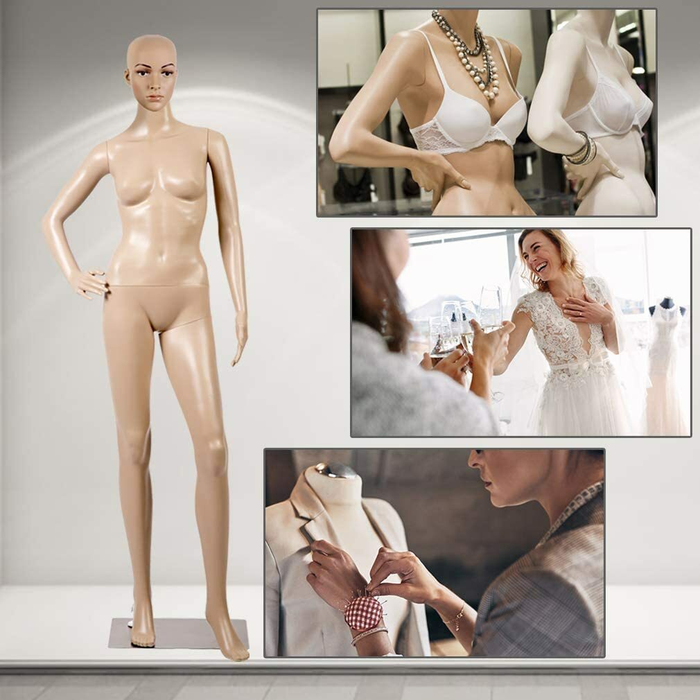 Female Mannequin Manikin Dress Form Female Full Body Adjustable W/ Base 69 inch