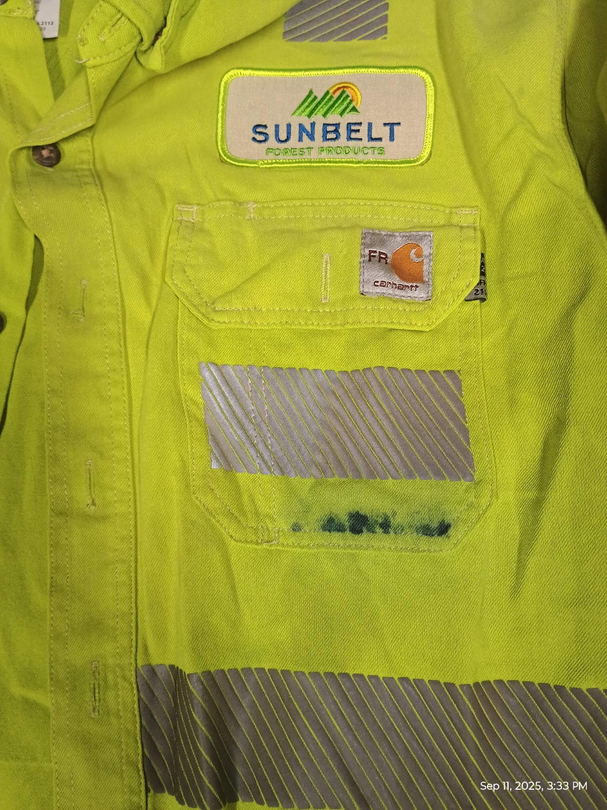 Bulwark Carhartt Used FR Hi Vis Reflective Work Shirts