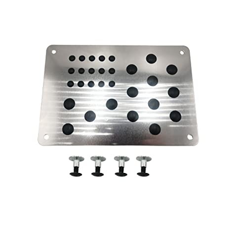 Car Truck Floor Mat Carpet Heel Pad Plate Rest Footrest Foot Pedal