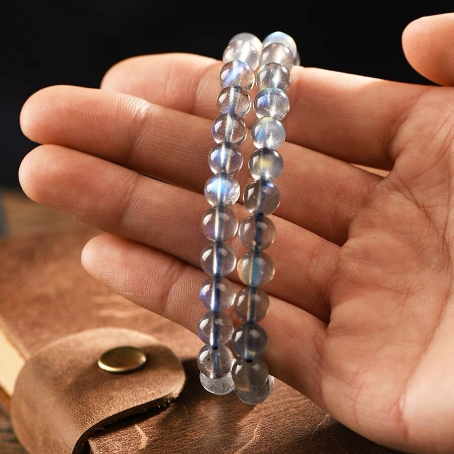 Labradorite Moonlight Gemstone Beaded Reiki Bracelet New