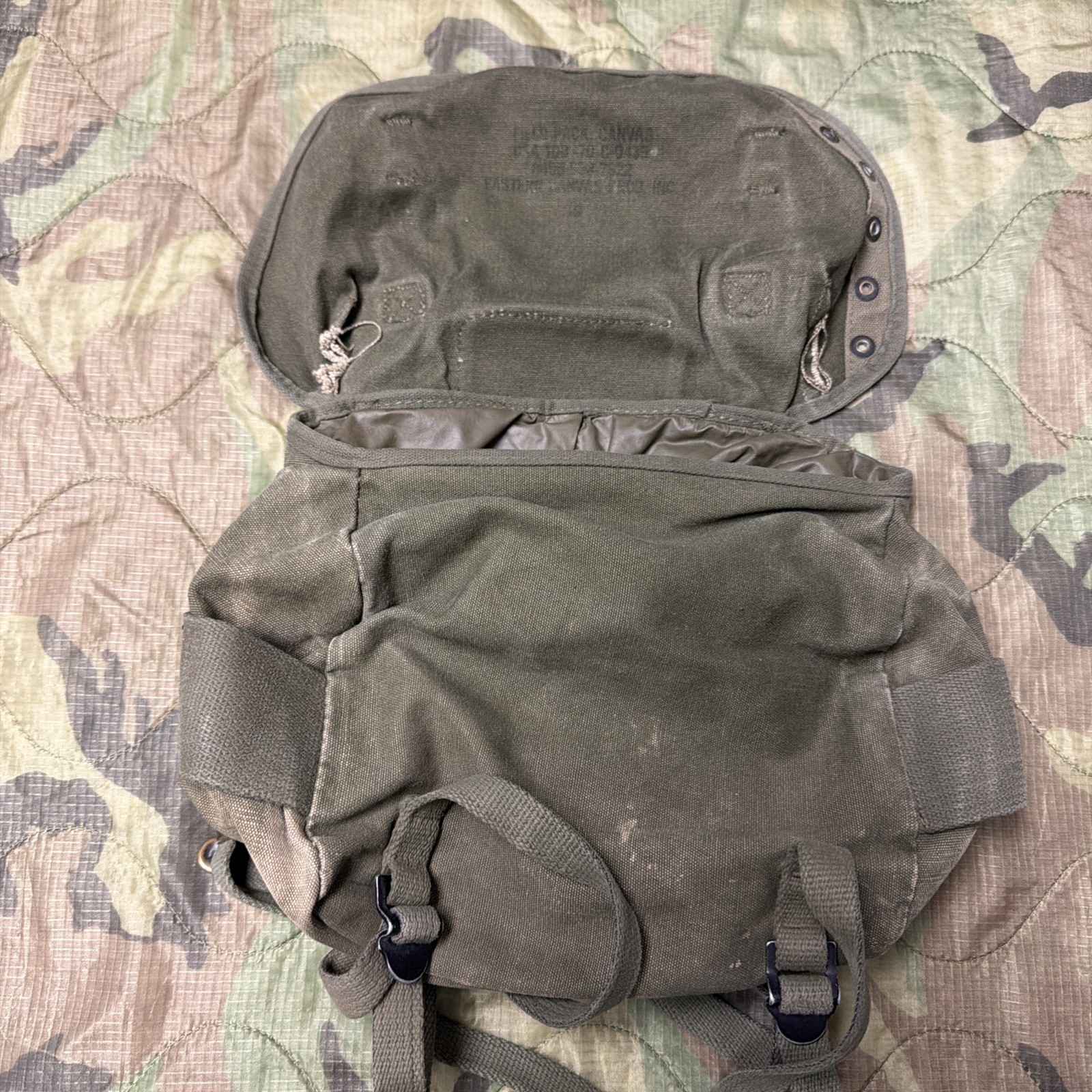 Original Vietnam War US ARMY Infantry M1956 Combat Field Butt Pack-1970 K-156