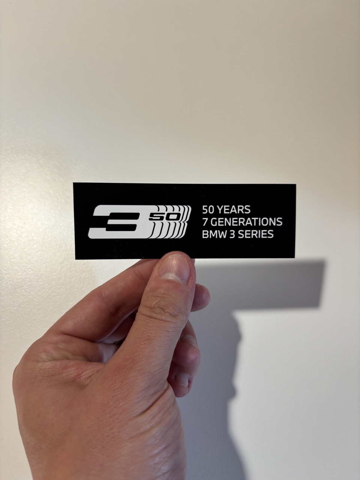 BMW Sticker Decal “50 Years BMW 3 Series” M3 E30 E36 E46 E90 E92 F30 G20