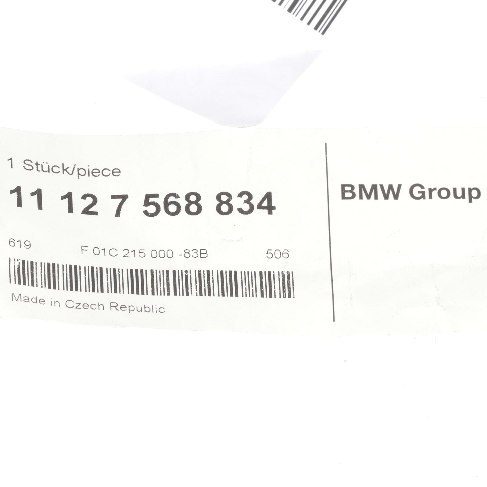 Genuine BMW Cap nut 11-12-7-568-834