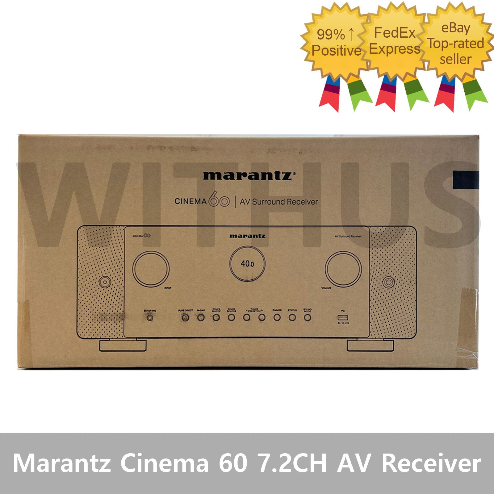 Marantz Cinema 60 7.2CH AV Receiver with 8K Ultra HD HEOS Built-in / Black 220V=