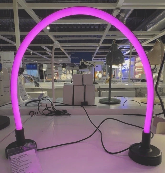 IKEA SMÅSNÖRE LED Decorative Lighting Dimmable Adjustable Table Lamp New In Box