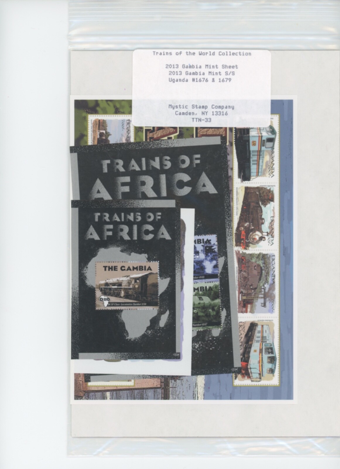 Worldwide Stamps Trains Topical TRAINS Stamps and mini-sheets (mb28