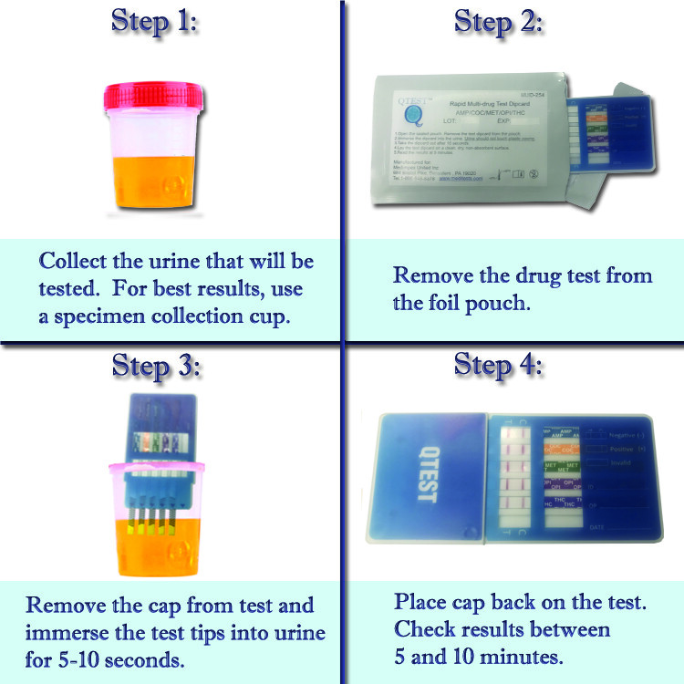 (10 pack) 10 Panel Urine Multi-Drug Test Dip Card