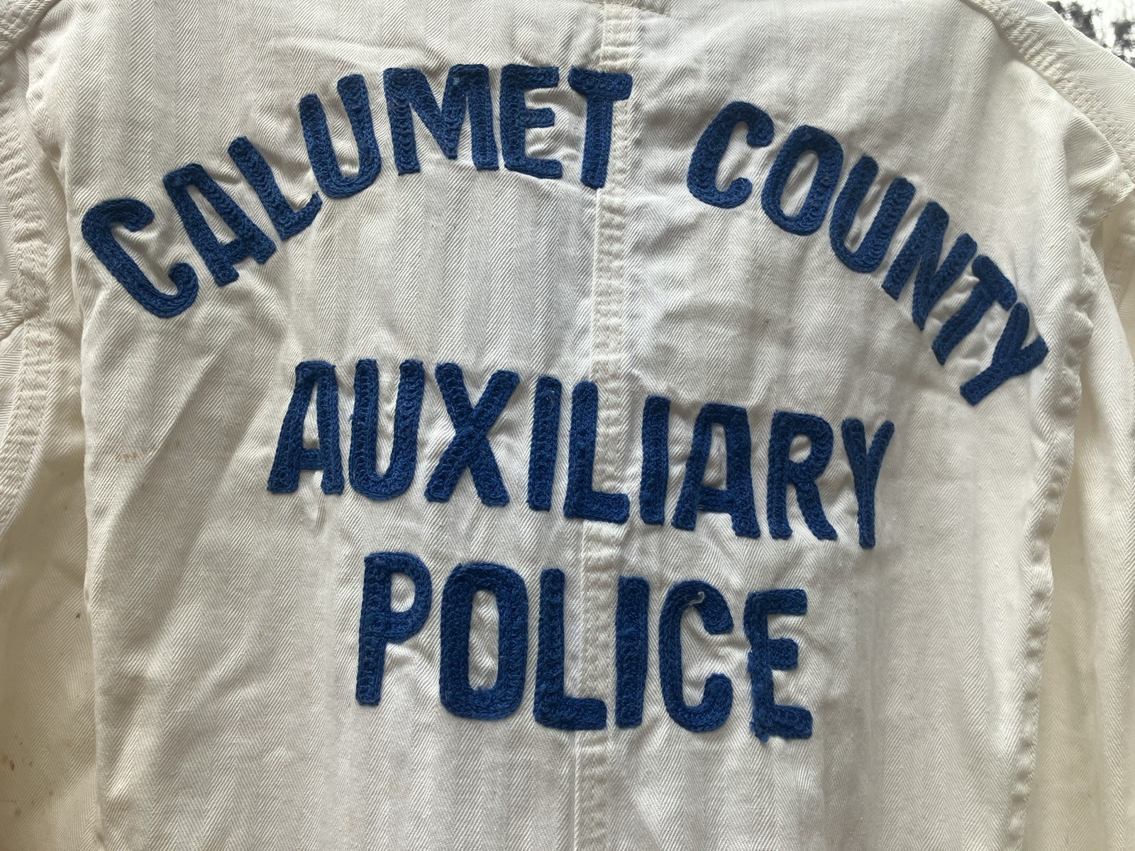 Vintage 50s LEE  Auxiliary Police Wisconsin Sanforized Coveralls Jumpsuit.Rare