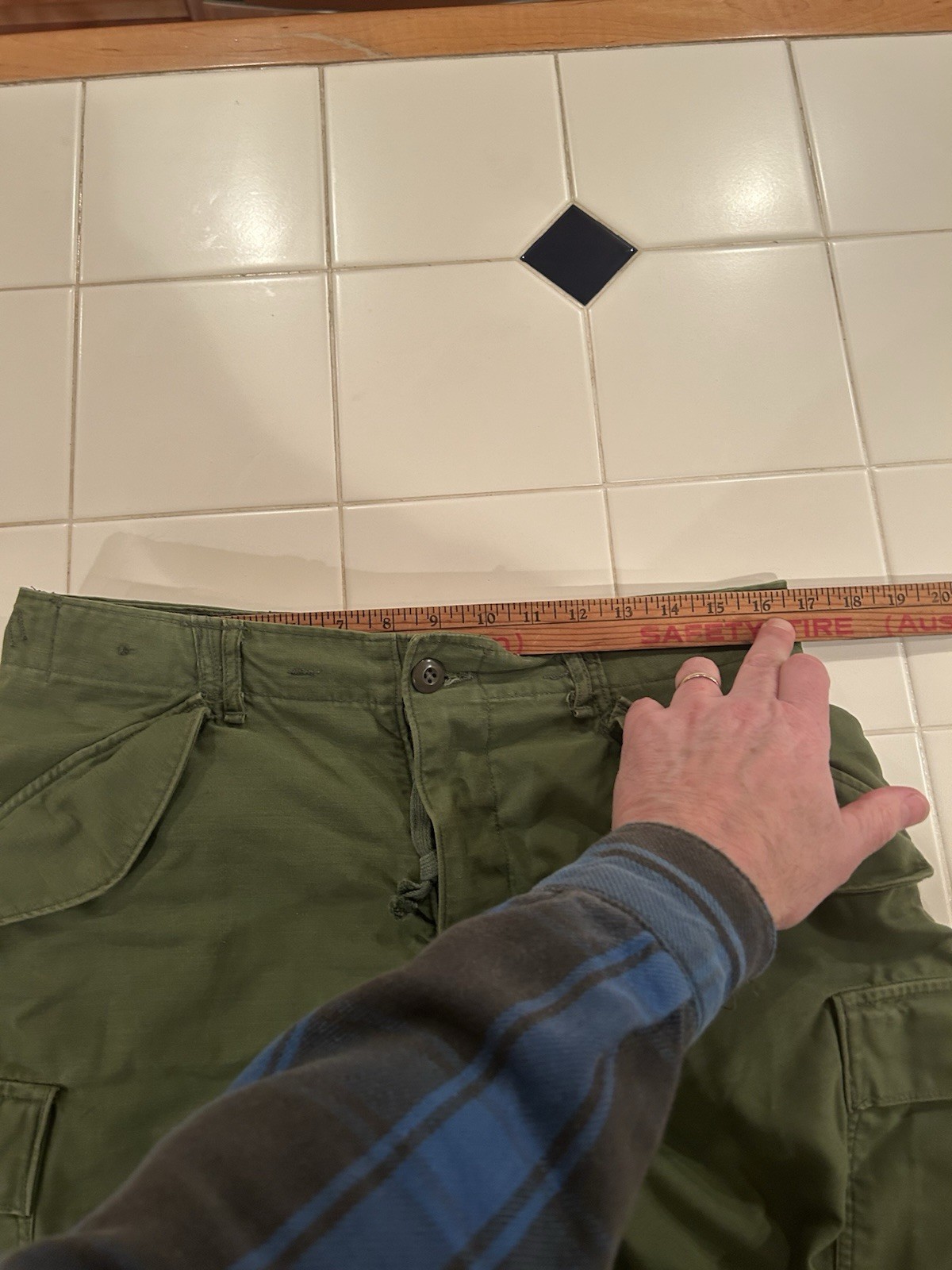 VTG NOS M51 Field Shell Trousers M-1951 Army Military Pants Medium Regular 34x29