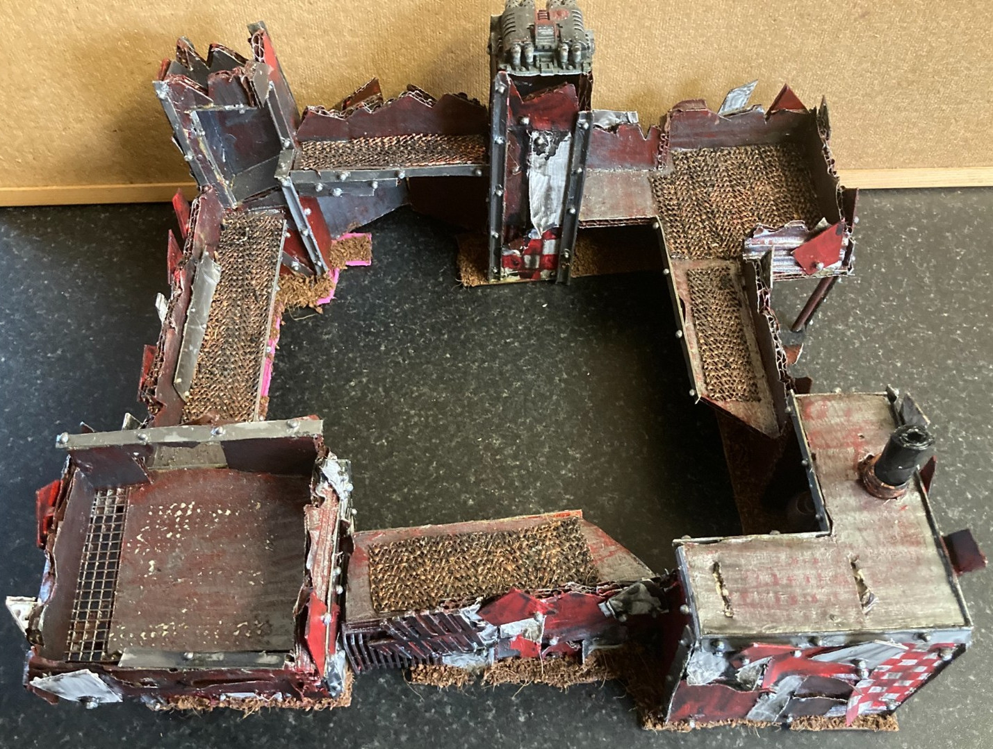 Warhammer 40k ORK FORT STRONGHOLD Building Terrain Scenery Custom Made Excellent