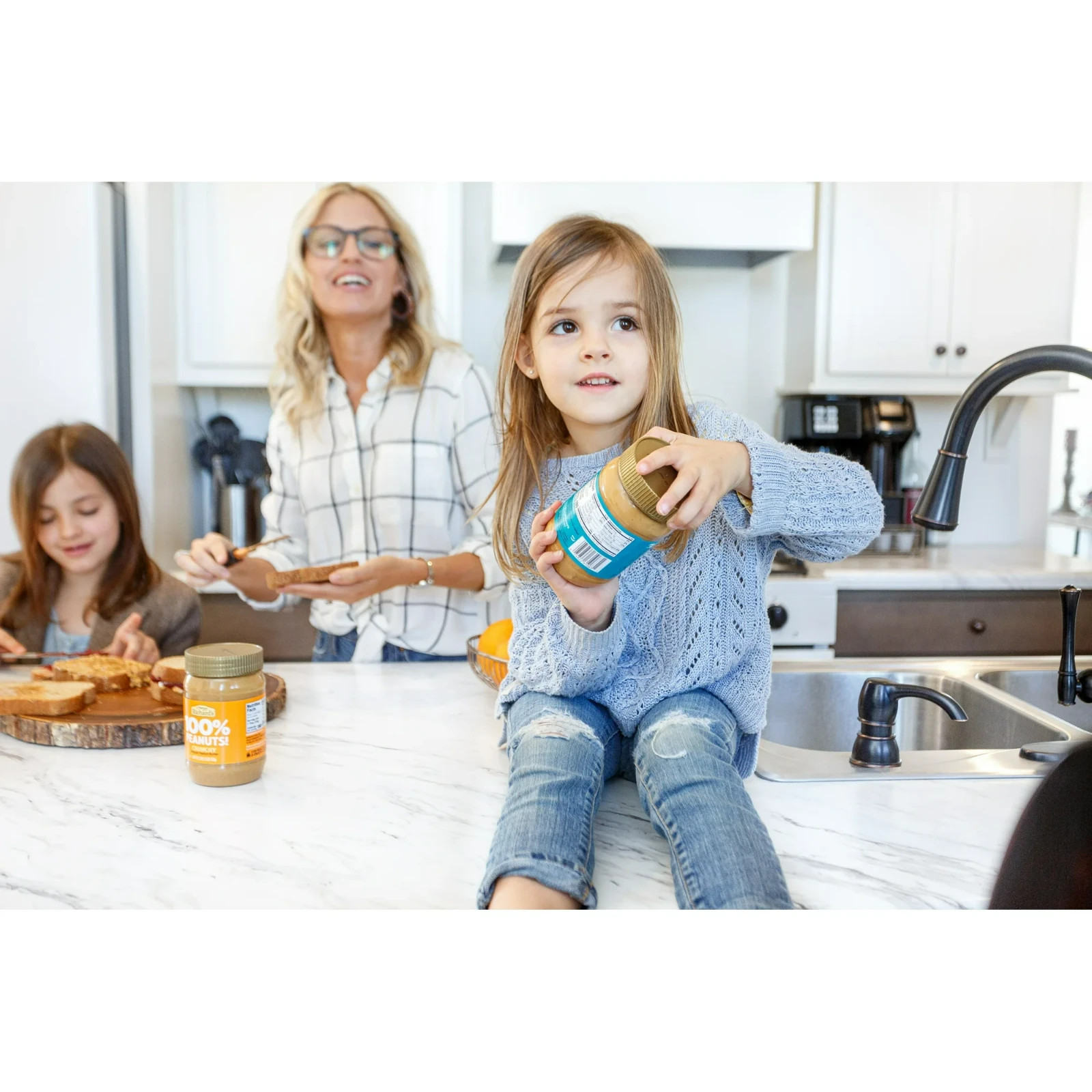 Crazy Richard’s Crunchy Peanut Butter 16oz Jars (2-Pack) | 100% Peanuts, Natural