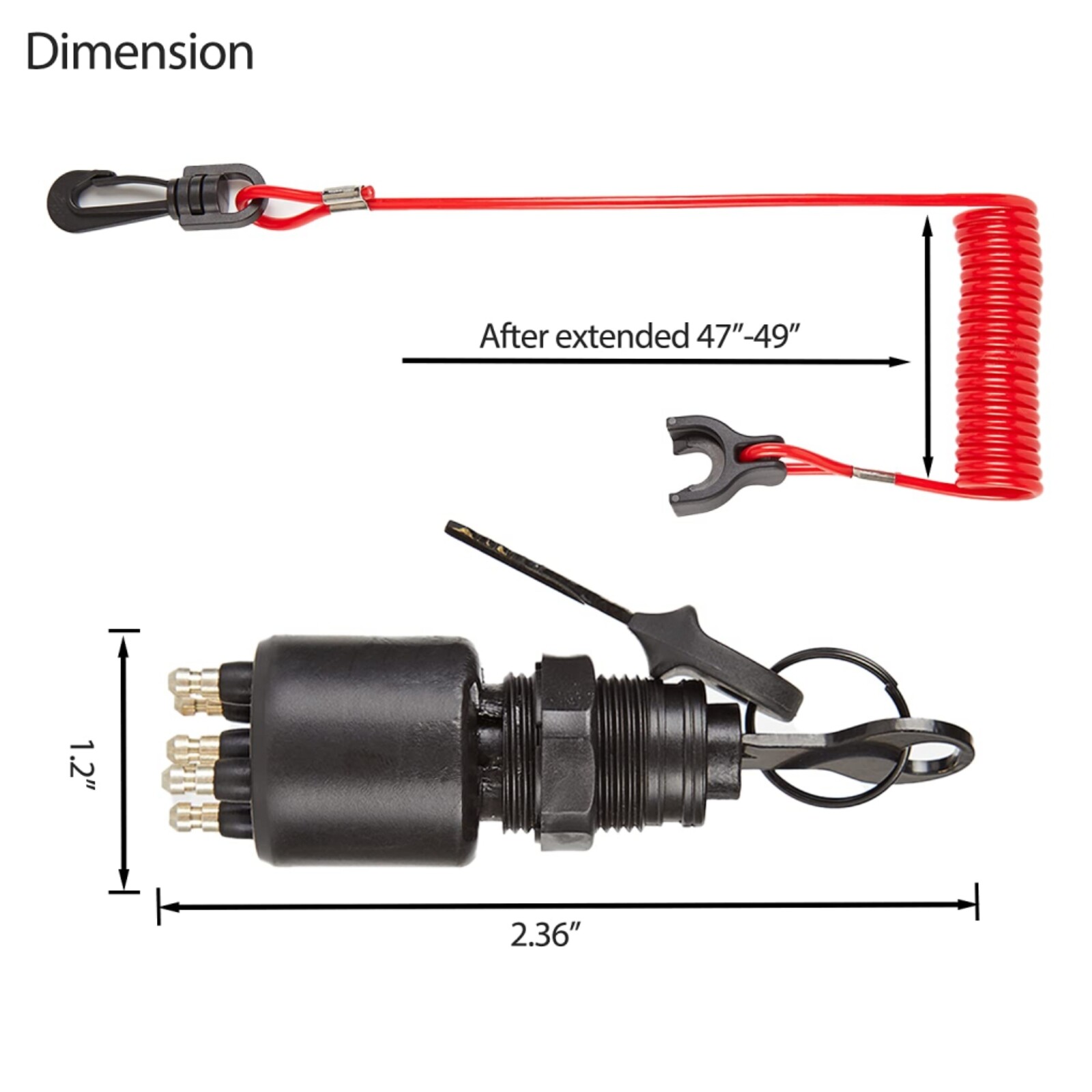Ignition Switch 175974 5005801 For OMC Johnson Evinrude Outboard Motor 40-200HP
