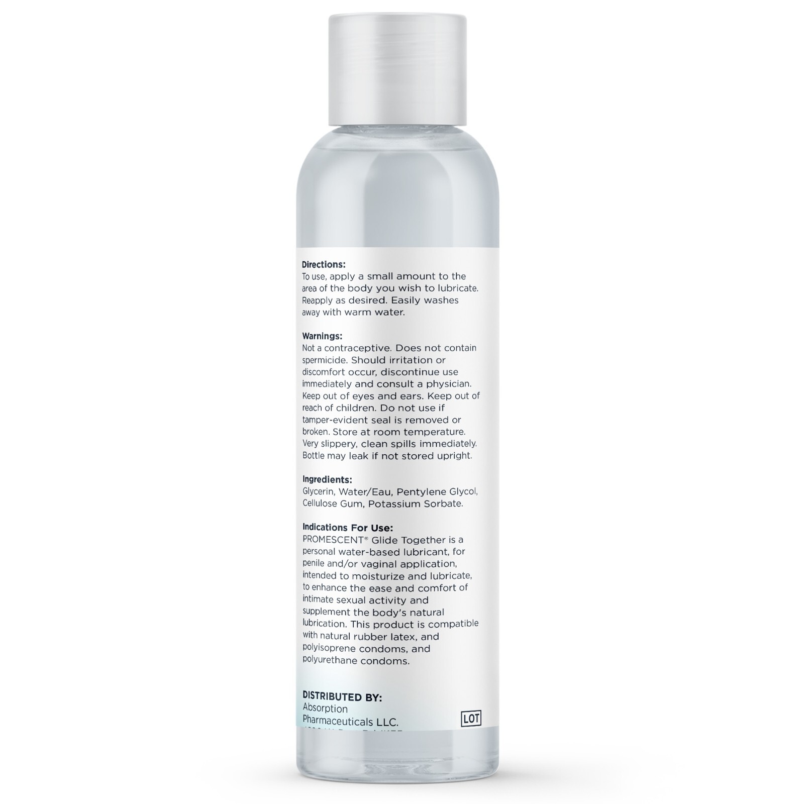 Promescent Sex Lube Personal Premium Water Based Lubricant Natural Feel 4oz