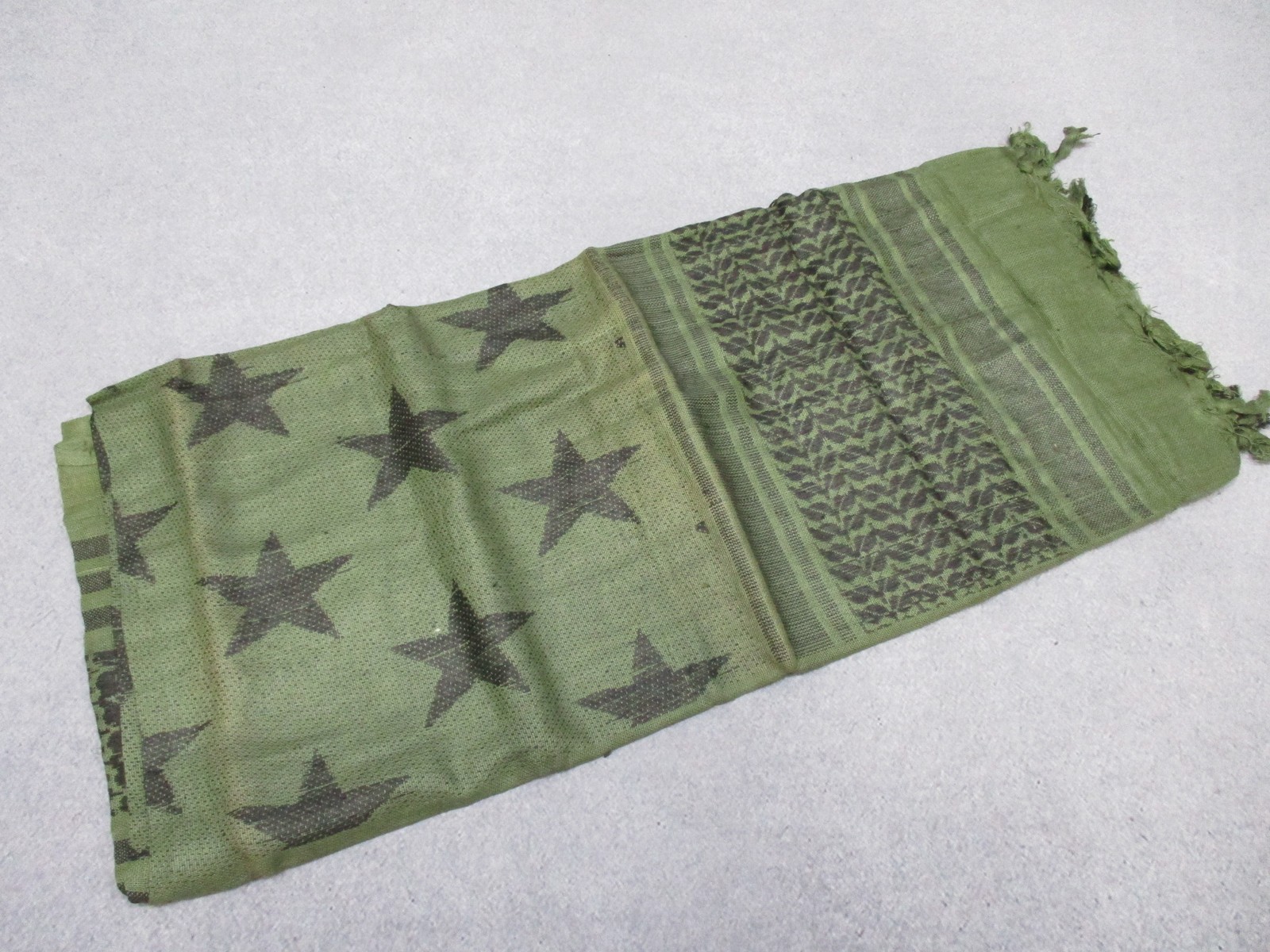 RAPDOM Tactical Shemagh Scarf Stars Olive Green TS5-STARS-OLV New