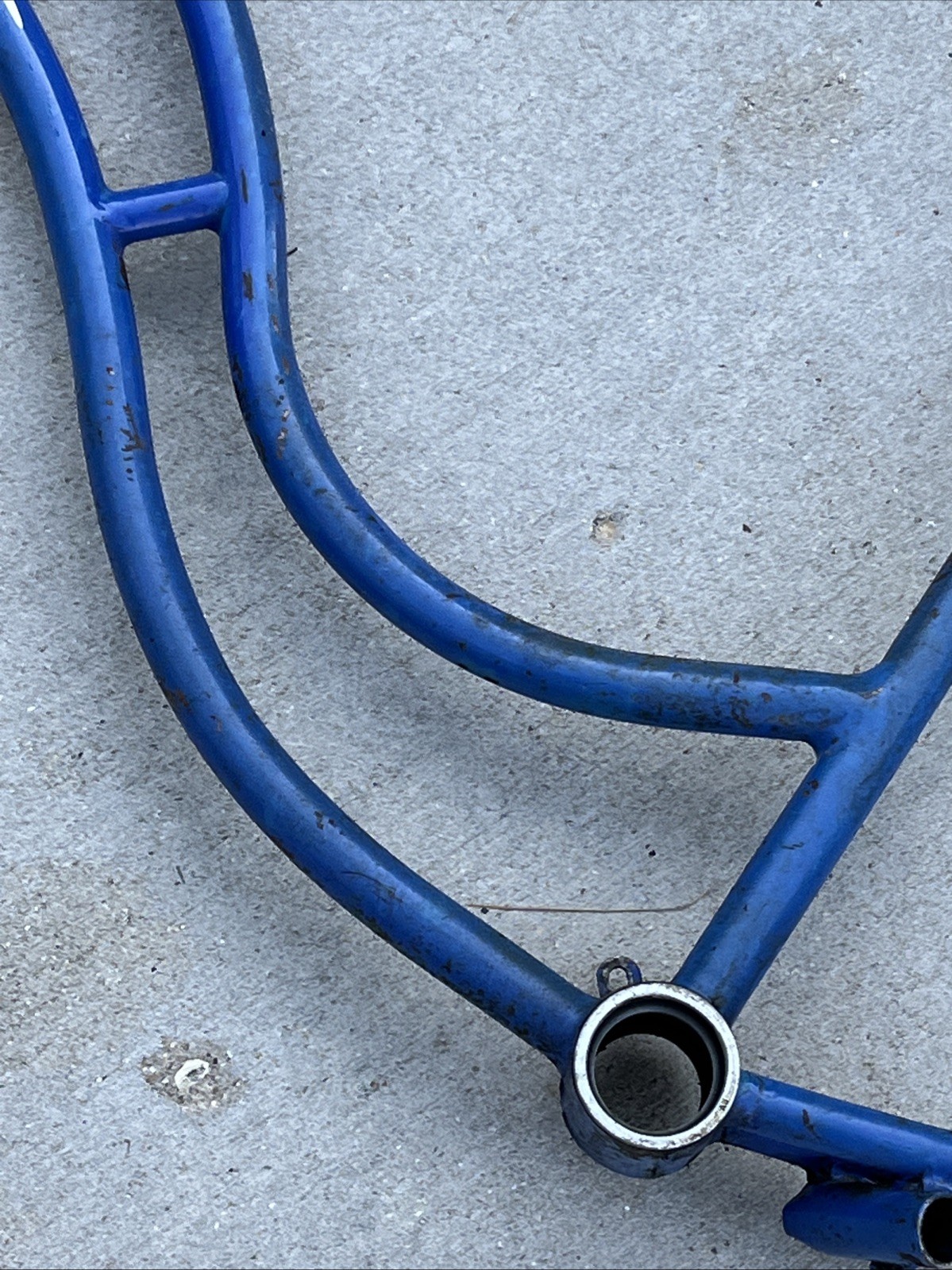 Vintage late 40s / 50s Blue Schwinn Ladies Chicago Built Frame Good Shape 18"