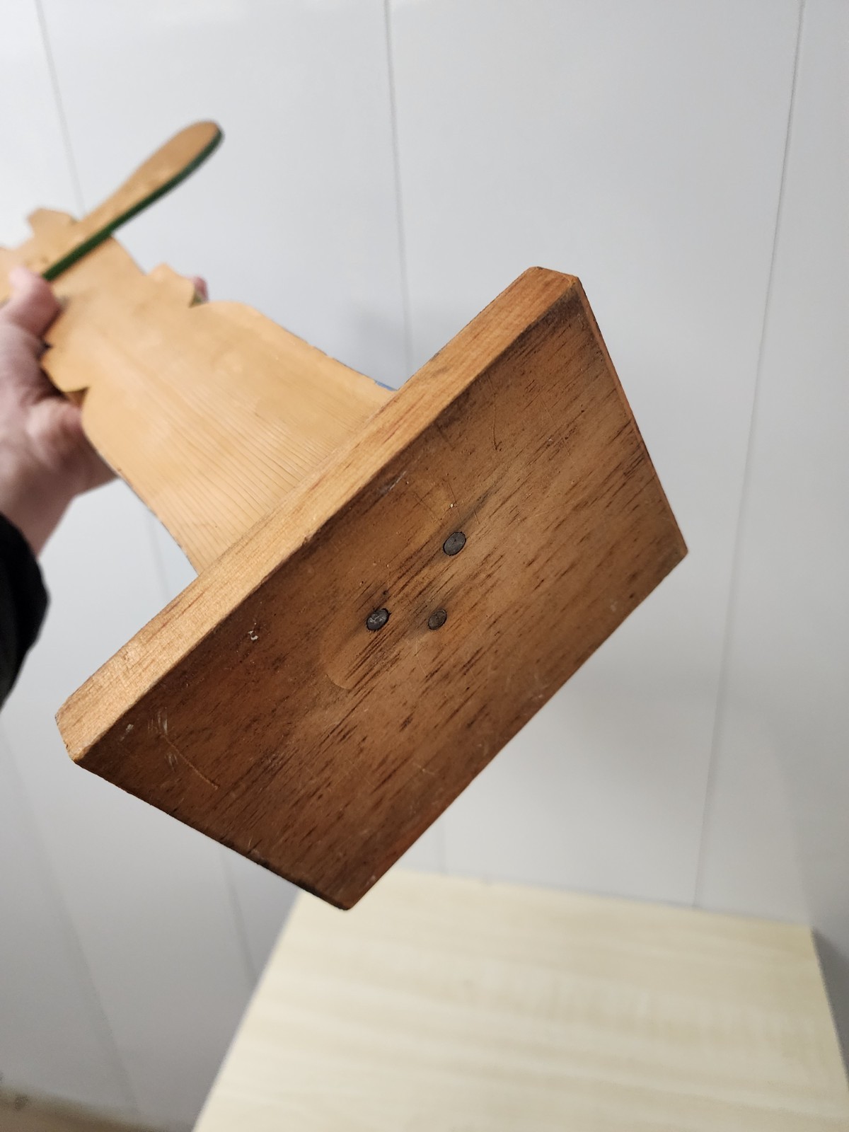 Large Vintage Carved Totem Pole 25" Tall Chippewa Native American Indian