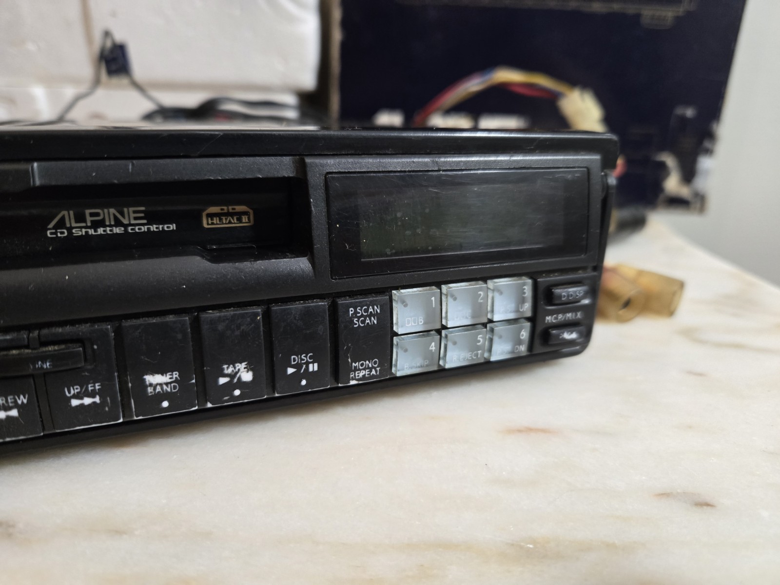 Vintage Rare Alpine 7618 AM FM Cassette Player Tuner Stereo -COMPLETE- UNTESTED