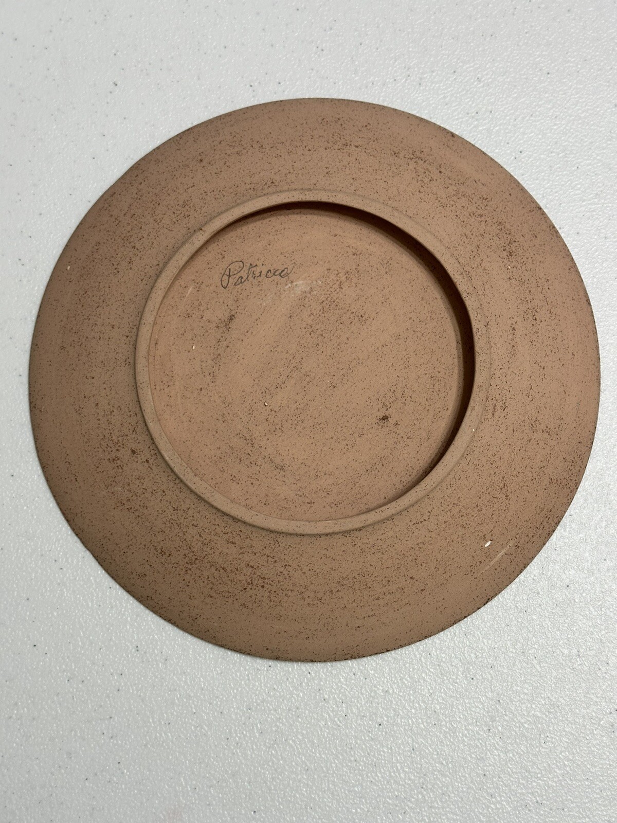 Handmade Artist Signed Native American Southwestern Scene Pottery Plate & Vase