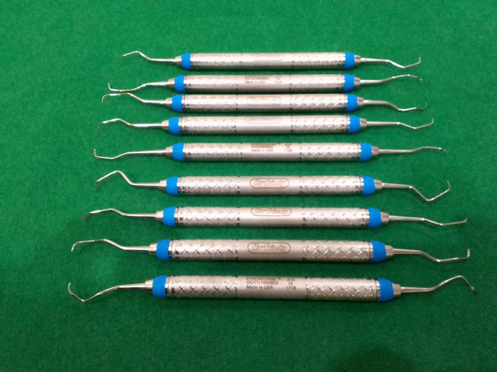 HU-FRIEDY Dental Rigid Gracey Curette SET OF 9 EverEdge 2.0 #9 Handle