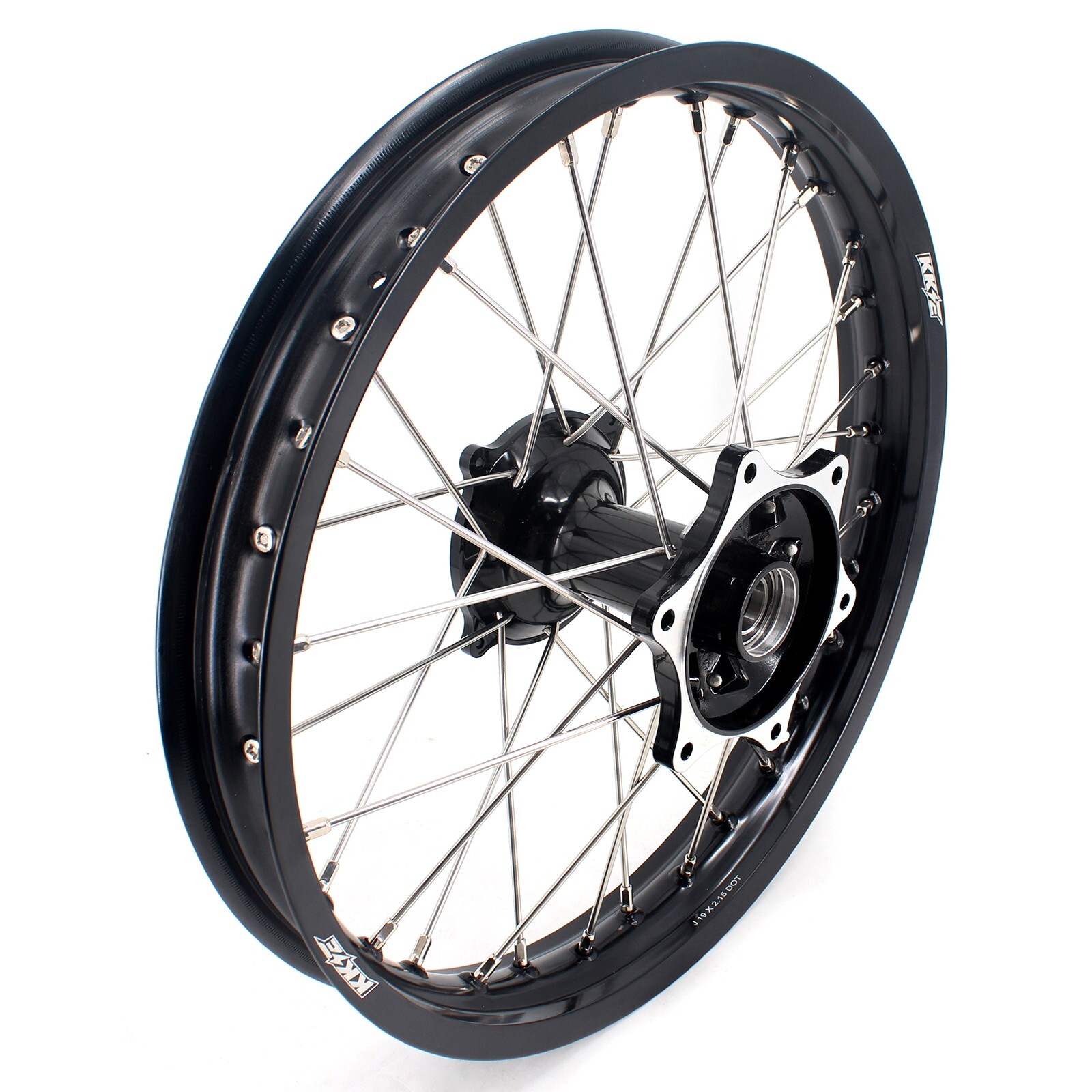 KKE 21/19" Cast MX Wheels Fit Honda CR125R CR250R 1995-2001 CR500R 1996-01 Black