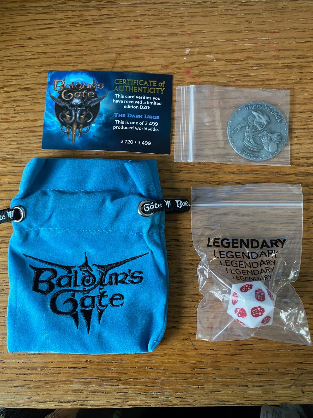 BG3 Baldur's Gate 3 Treasure Pack Legendary D20 Dark Urge Dungeons & Dragons D&D