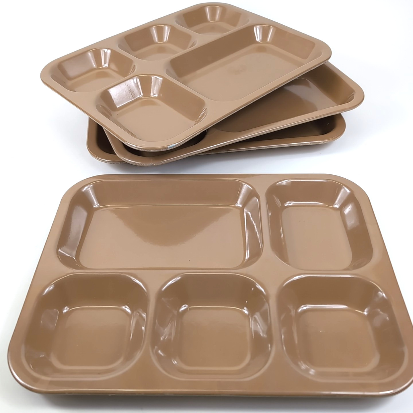 VTG Lot 4 KENRO Melamine Military Army Cafeteria Mess Hall Chow Camp Trays USA