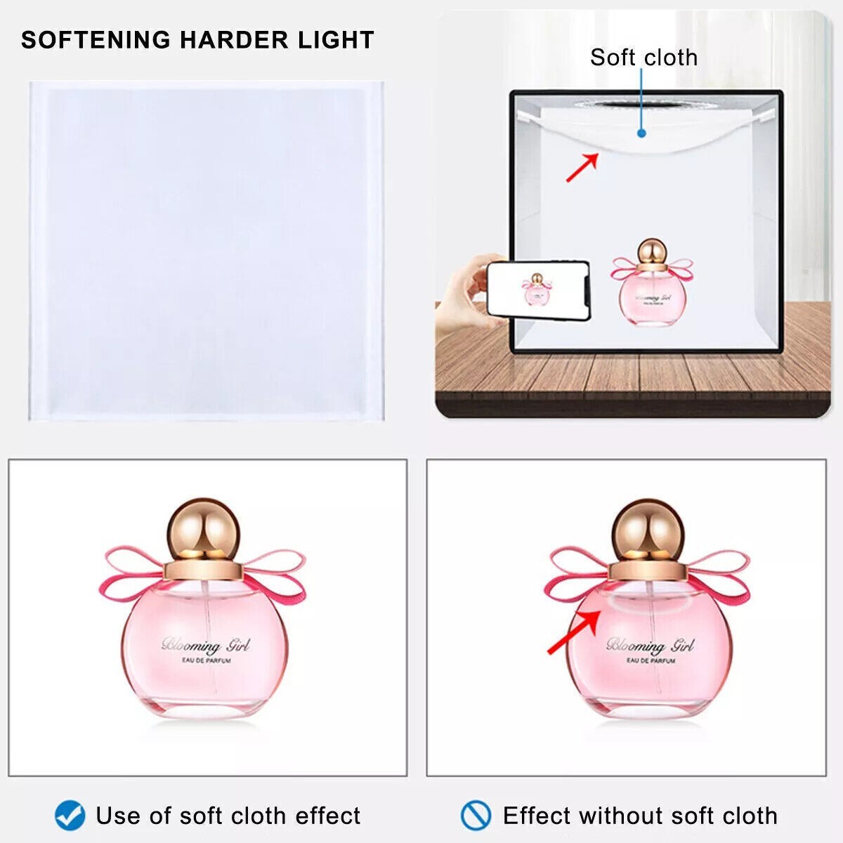 16x16" Large Portable LED Photo Light Box Shooting Tent Photography Studio Fast⭐