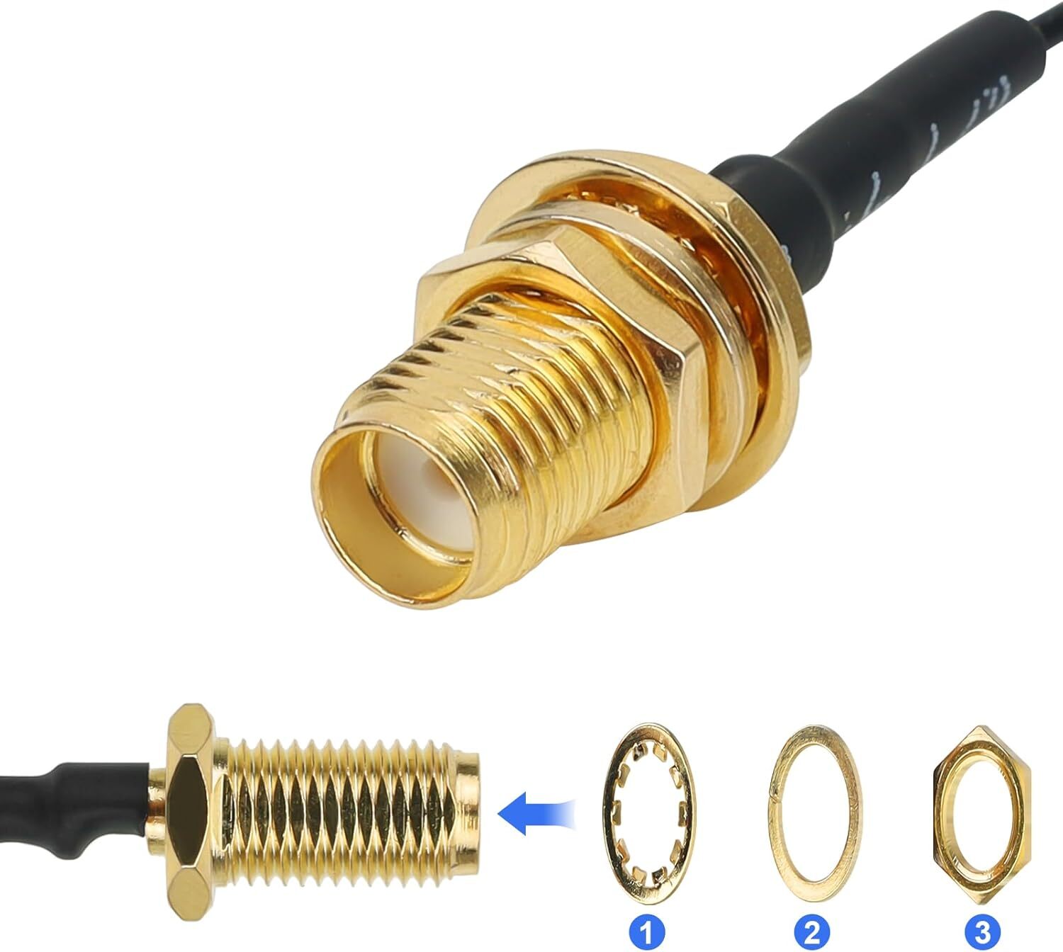 For Meshtastic LoRa Antenna 915MHz 10dBi Gain Long Range Soft Whip with SMA Male