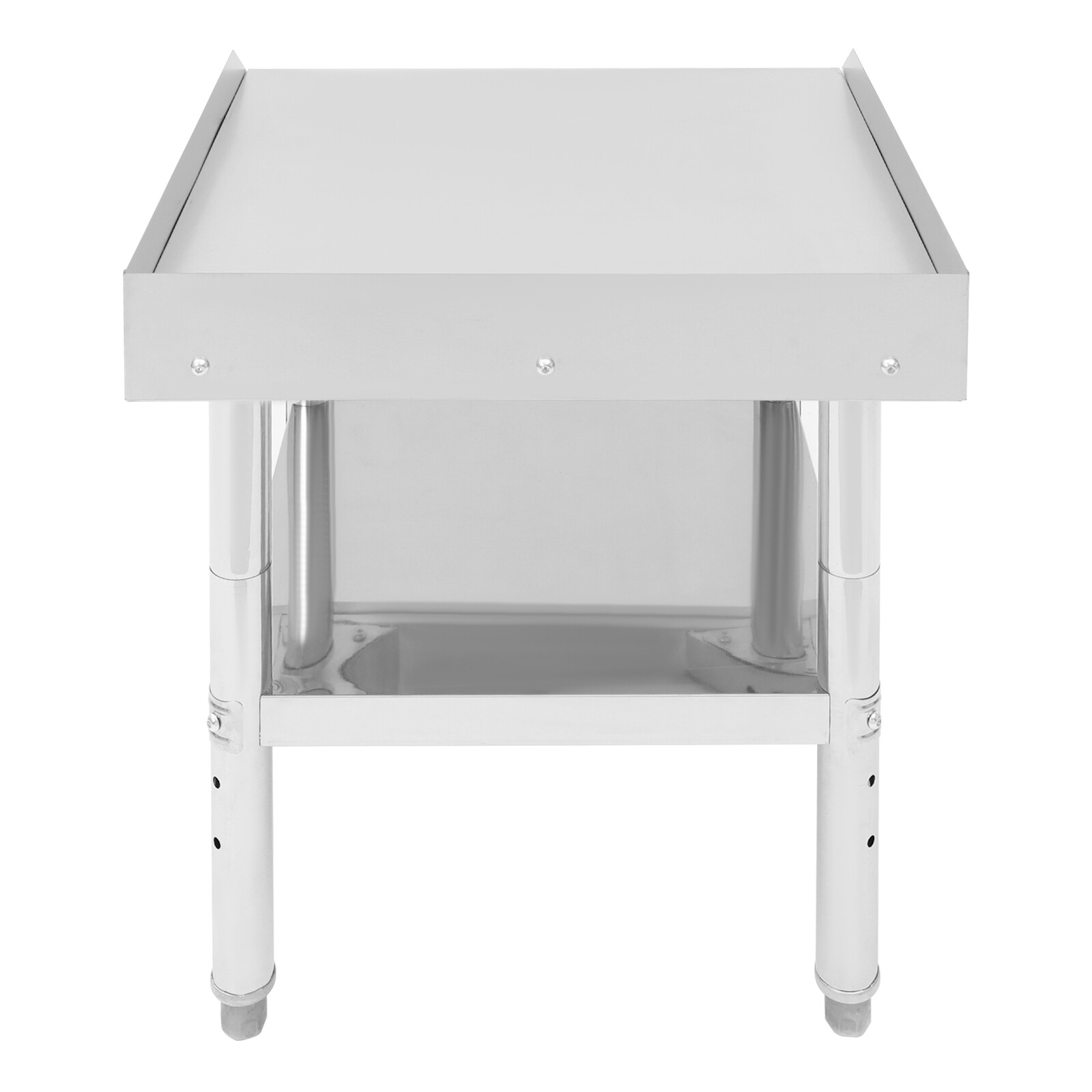 Work Table with Backsplash, Prep Table for Kitchen, Restaurant, Garage, Laundry