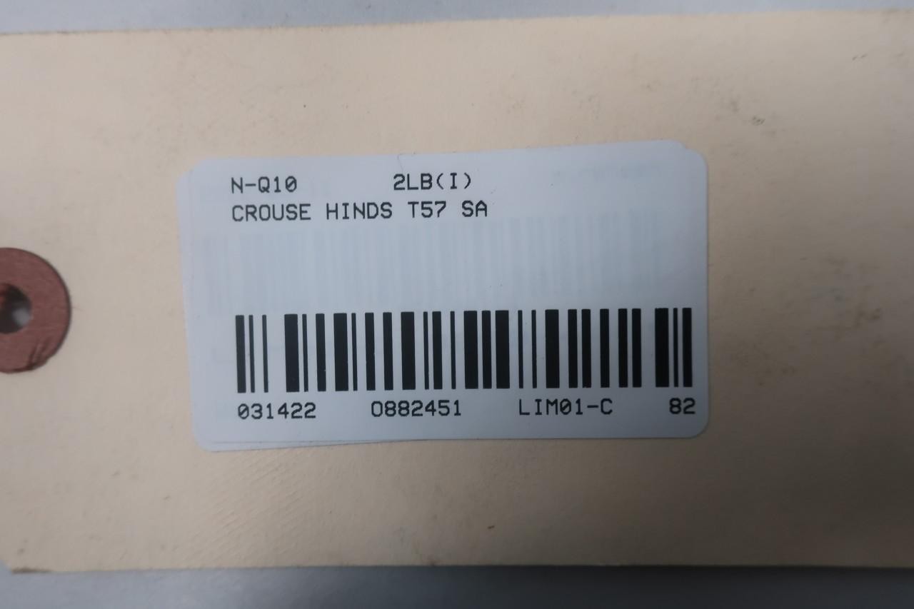 Box Of 2 Crouse Hinds T57 SA Condulet Aluminum T Conduit Outlet Body 1-1/2in