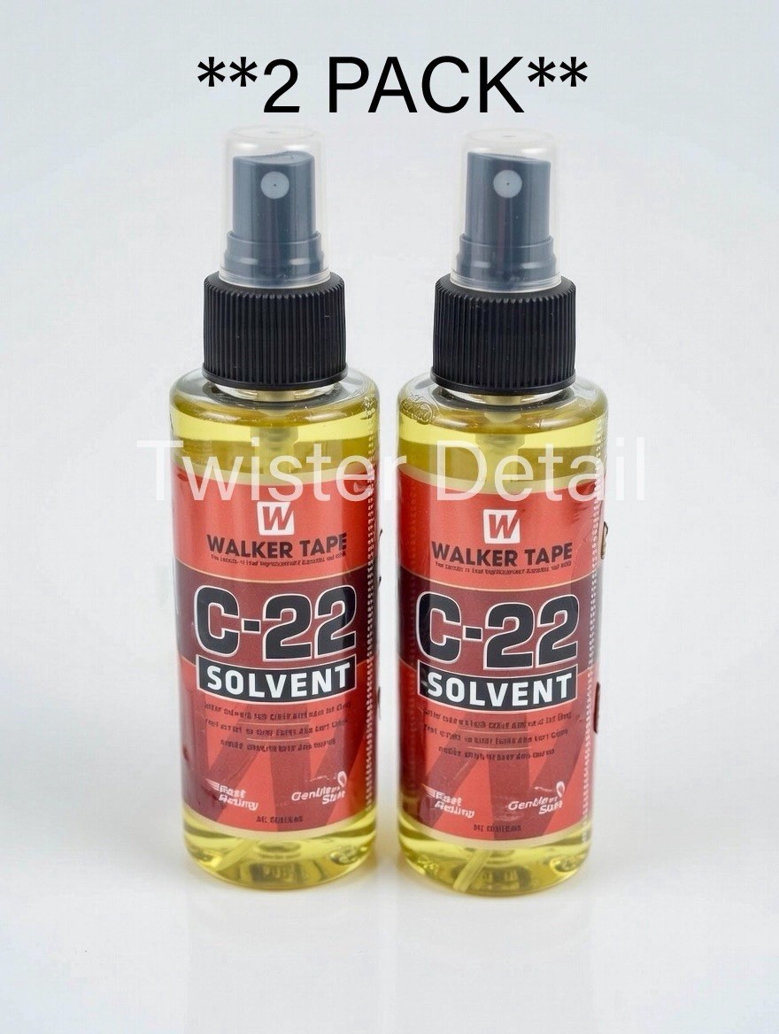 2 Pack Walker Tape C-22 Citrus Solvent Adhesive Remover Spray 4 oz Lace Wig Glue