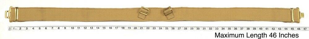 British WW2 P37 Equipment Belt Khaki adjusts 26" to 46"