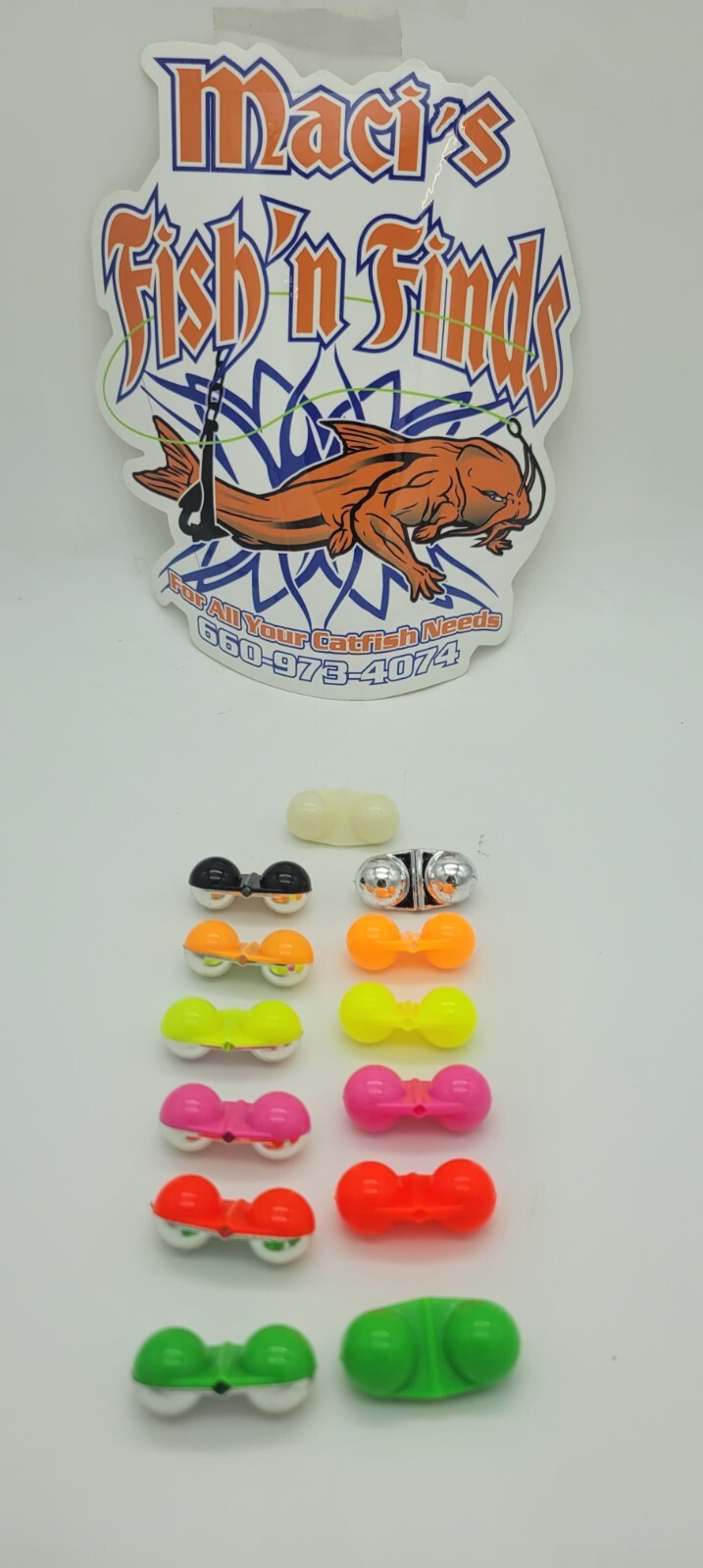 Inline Catfish Rattles Cod Halibut Flatties Bead Rattles Fish Attractant 25 -100