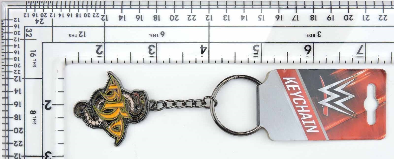 WWE Randy Orton RKO Rattlesnake metal Keychain 2016 Licensed wrestling Key Ring