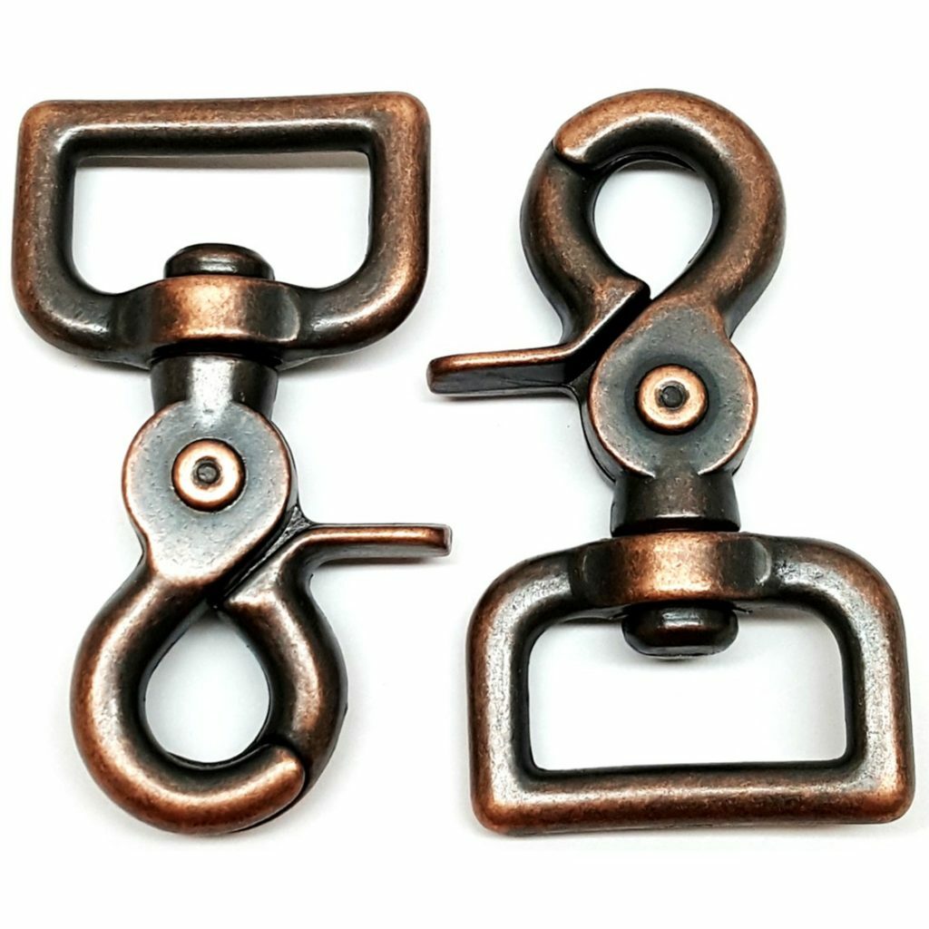 2 Pk Heavy Duty 1" Scissor Swivel Trigger Snaps in Different Finishes