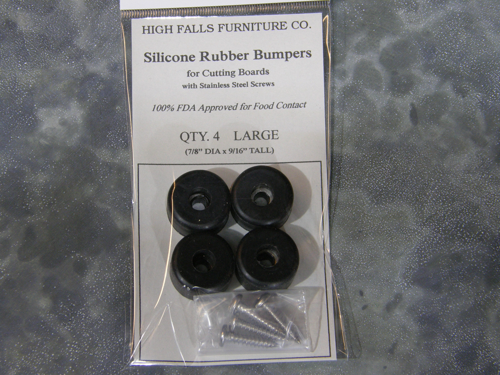 Silicone Cutting Board Rubber Bumper Feet Black Brown Clear Stainless Food Safe