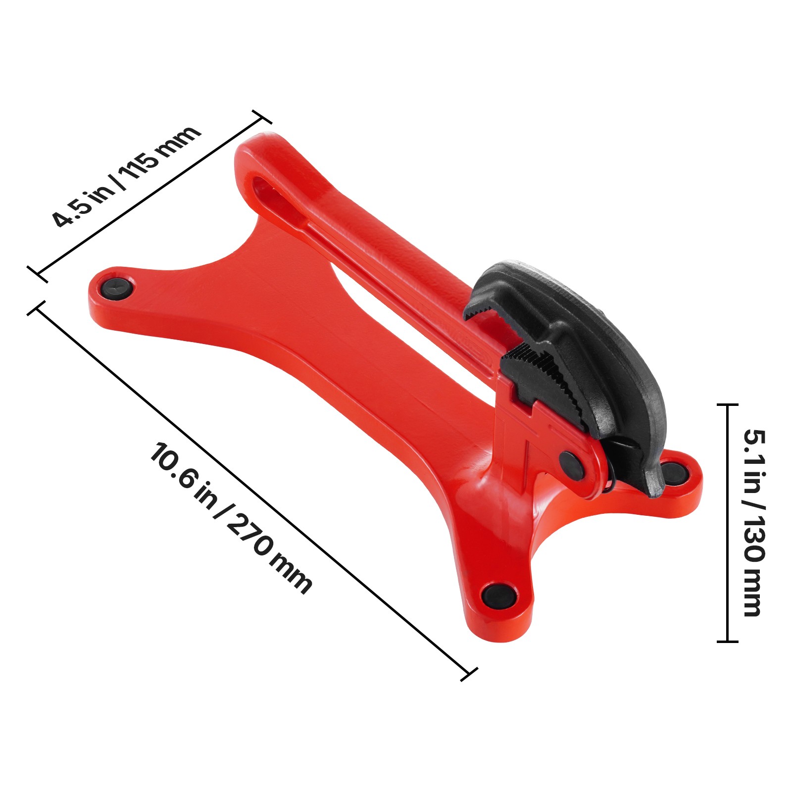 Pipe Vise Portable Lightweight Aluminum Pipe Vise 1/8" to 1-1/2" Capacity