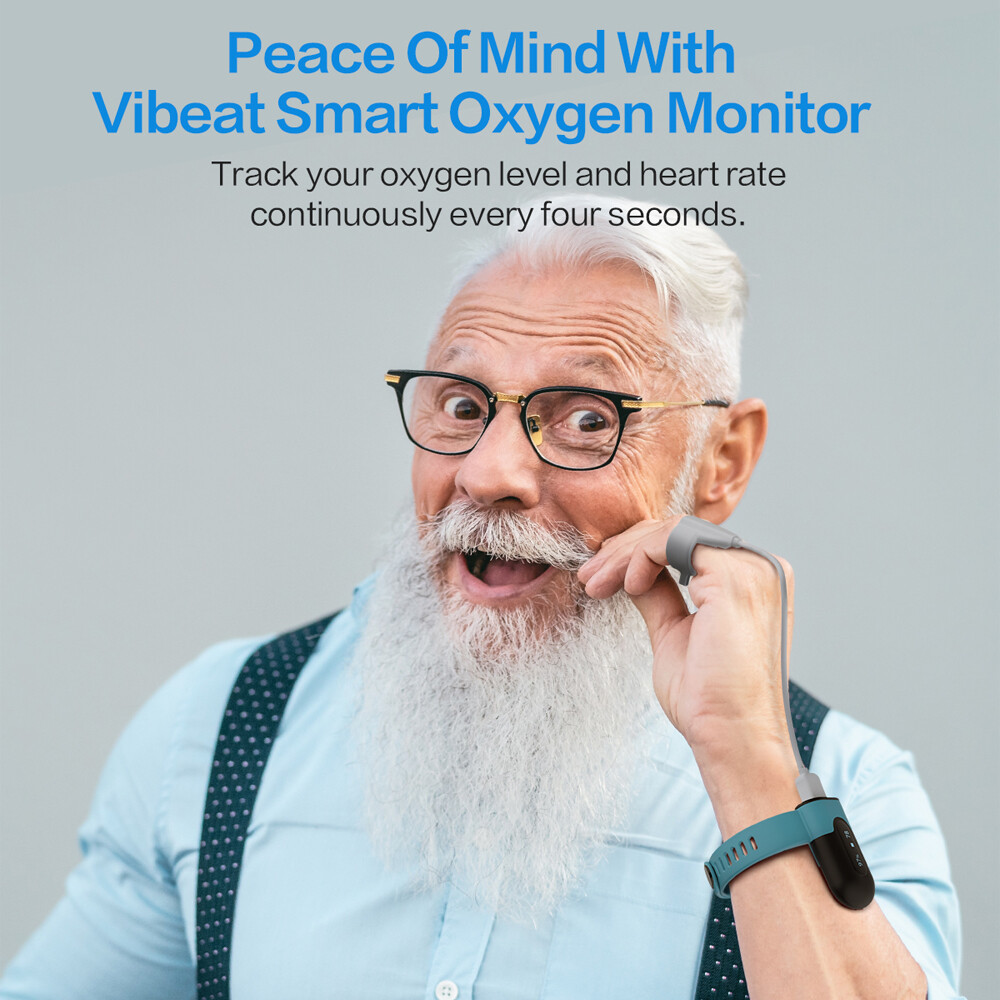 Wellue SleepU Oximeter Continuous Tracking Heart Rate Blood Oxygen Saturation