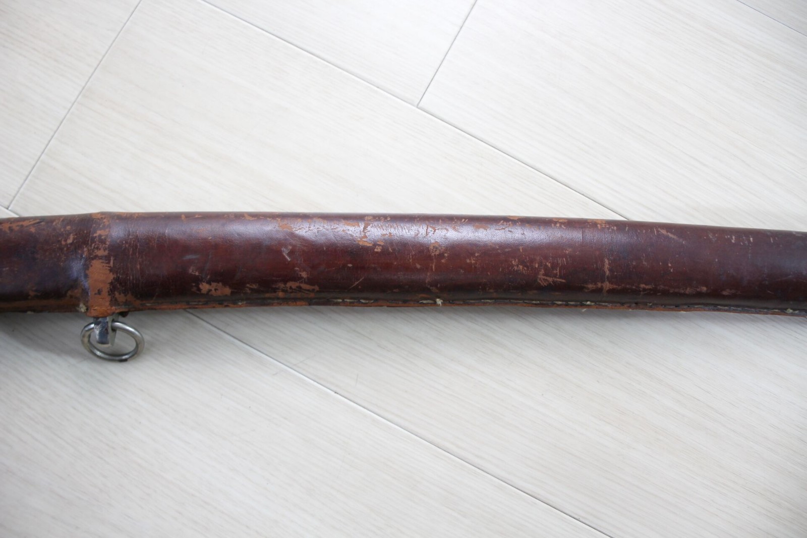 WWII Japanese Army Type 98 Gunto Mounts Koshirae w/ Wooden Blade I38