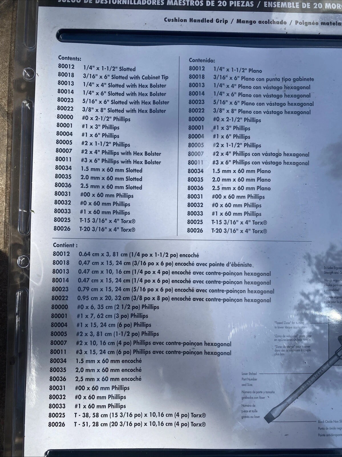 GearWrench 80066 20 Pc. Master Red Black Screwdriver Set Slotted Phillips Torx