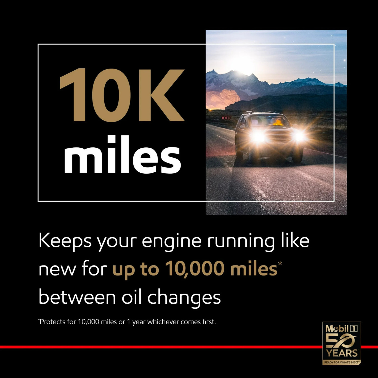 (2 pack) Mobil 1 Advanced Fuel Economy Full Synthetic Motor Oil 0W-20, 5 Quart