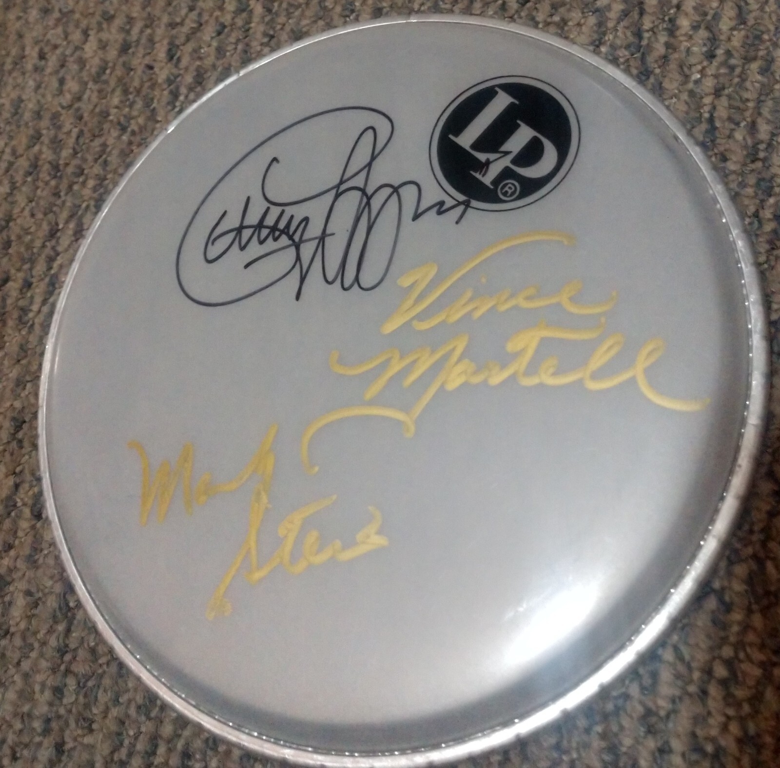 VANILLA FUDGE (Group Band) Signed Autograph Auto 10" Drumhead by 3 Originals
