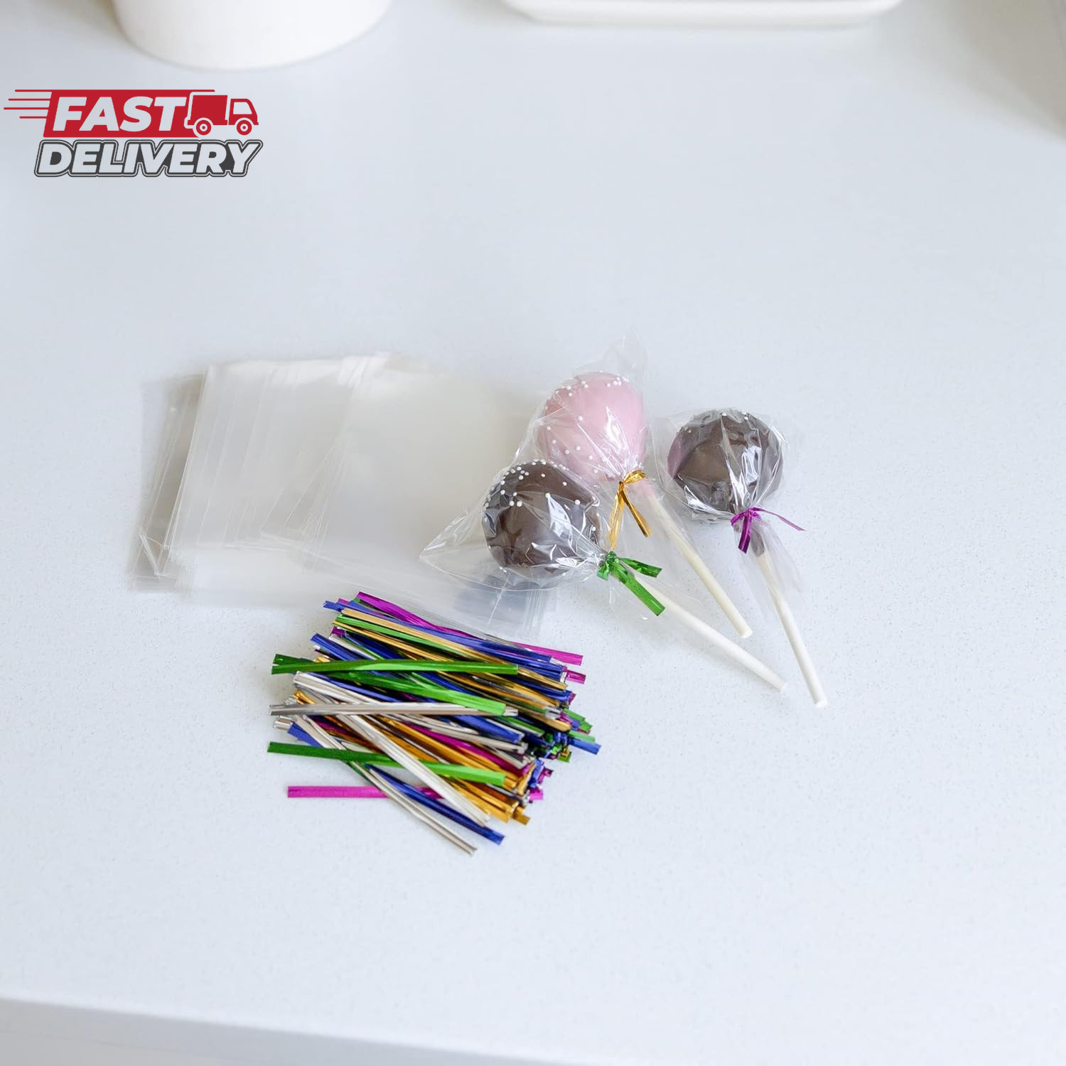 200 Pack Clear Cellophane Bags for Favors - Transparent Goodie Bags for Birthday