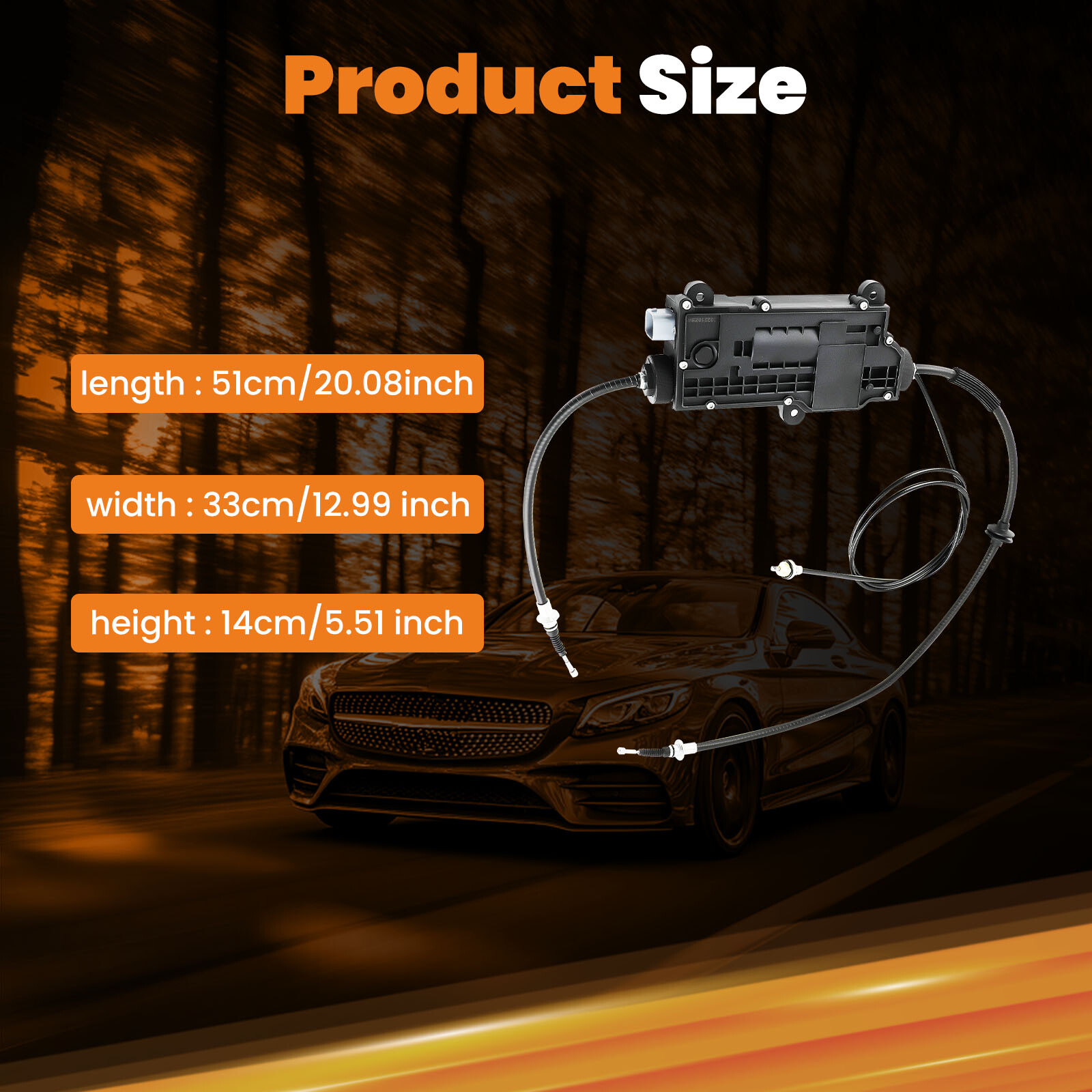 Parking Brake Actuator For Mercedes-Benz CL550 S350 S400 S550 2214302449 09-14